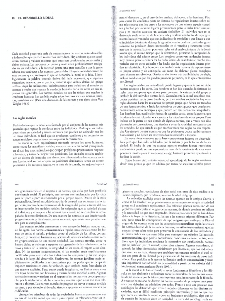El Desarrollo Moral PDF