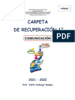 Carpeta de Recuperación - Comunicación - Edith Carbajal Mallqui Leandro Arjuna Espinal Huamán