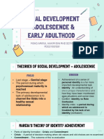 Social Development - Adolesence & Early Adult