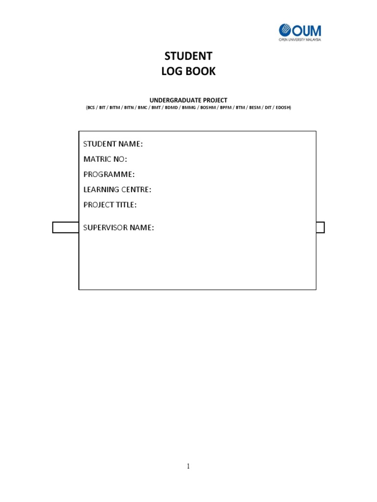 17 Student Log Book PDF