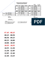 Jadwal Kegiatan Mengajar Mingguan