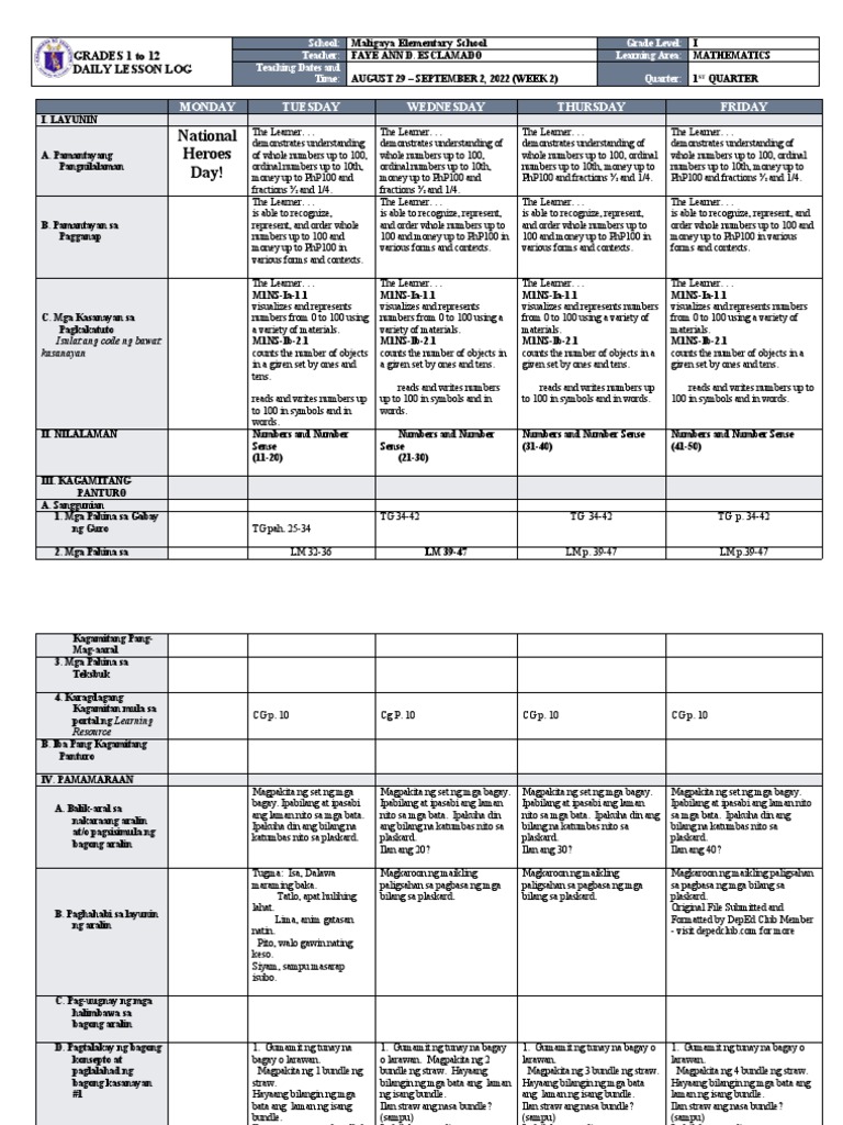 Understanding Numbers Through Hands-On Activities: A Detailed Lesson ...
