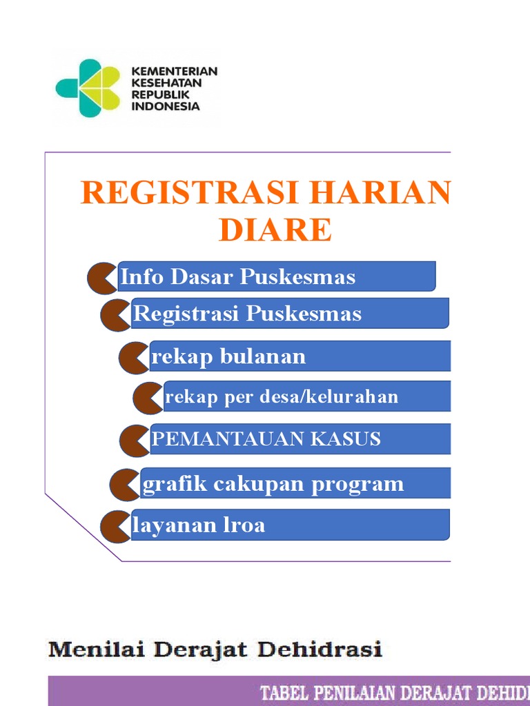 Panduan Registrasi Kasus Diare Puskesmas | PDF