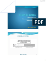 Direccionam IP - Subredes - Resumen