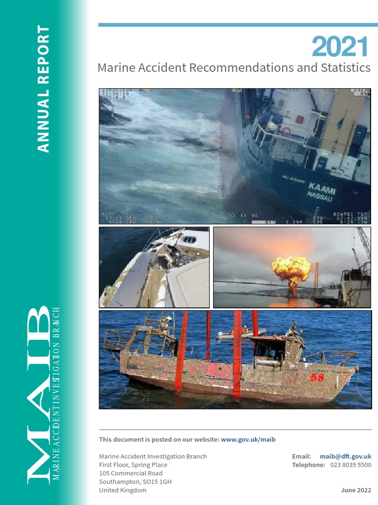 MAIB Annual Report 2021 | PDF | Safety | Ships