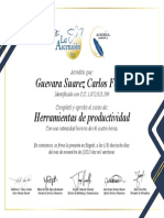 Certificado - Herramientas de Productividad - CARLOS FELIPE GUEVARA SUAREZ