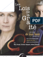 Dossier de presse "les lois de la gravité" Theatre la Luna