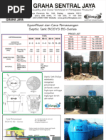 Septic Tank Fiberglass Biotech System