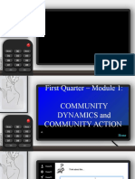 Community Dynamics and Community Action