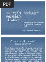 ATENÇÃO PRIMÁRIA À SAÚDE- doc OPAS e OMS