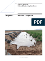 Surface Irrigation: Part 623 Irrigation National Engineering Handbook