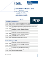 SCO2 Conference 2018 Agenda