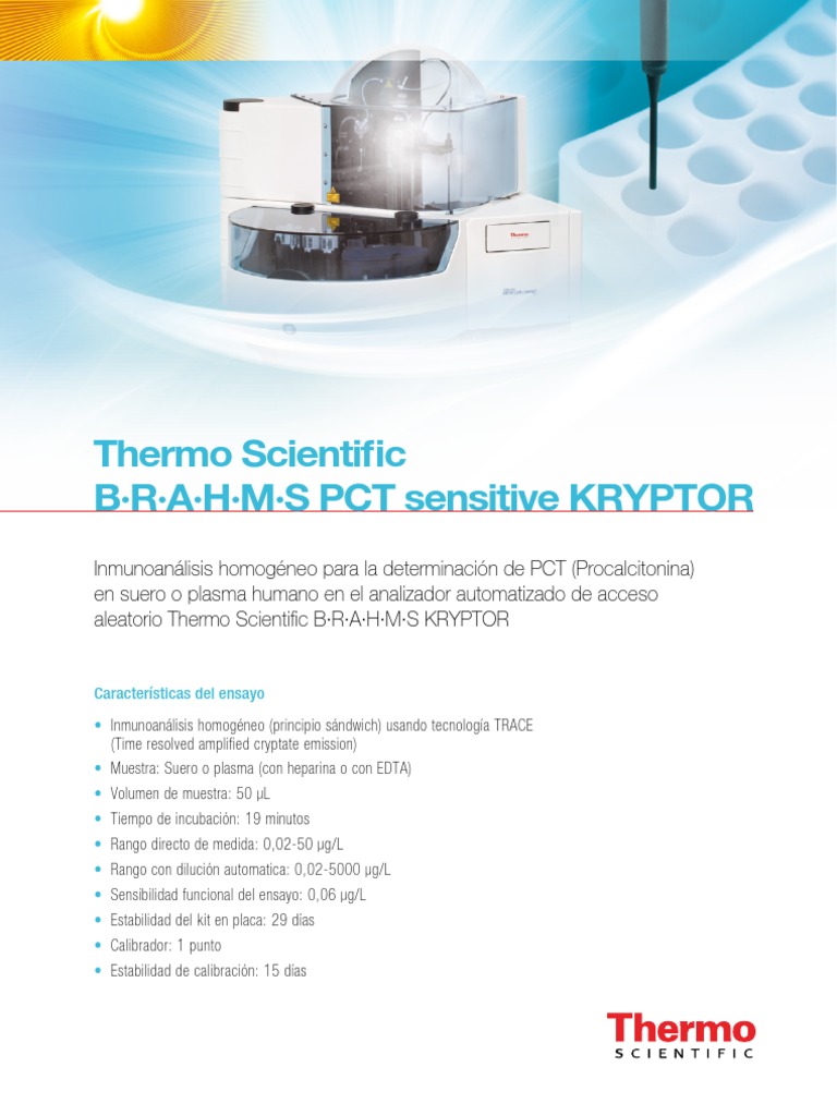 Product Sheet PCT Sensitive Kryptor 104833.13 Es Screen | PDF ...