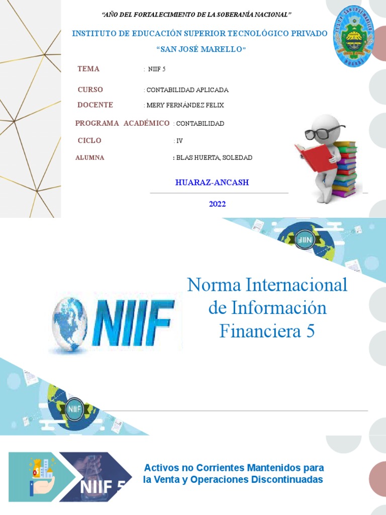 NIIF 5: Activos Mantenidos para Venta | PDF | normas internacionales de ...