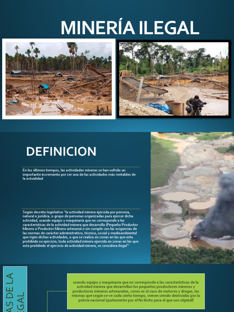 Causas y Consecuencias de la Minería Ilegal | PDF | Minería | Mercurio ...