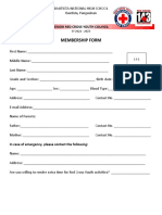 Membership Form 1