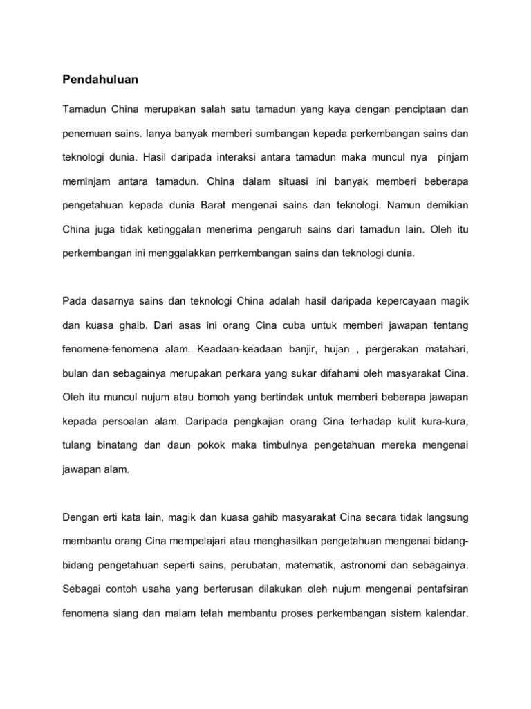 Pendahuluan Tamadun China Titas