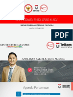 Manajemen Data SPBE & SDI: Satu Data untuk Pembangunan Berkelanjutan