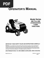 Ranch King Lawn Tractor Owner's Manual