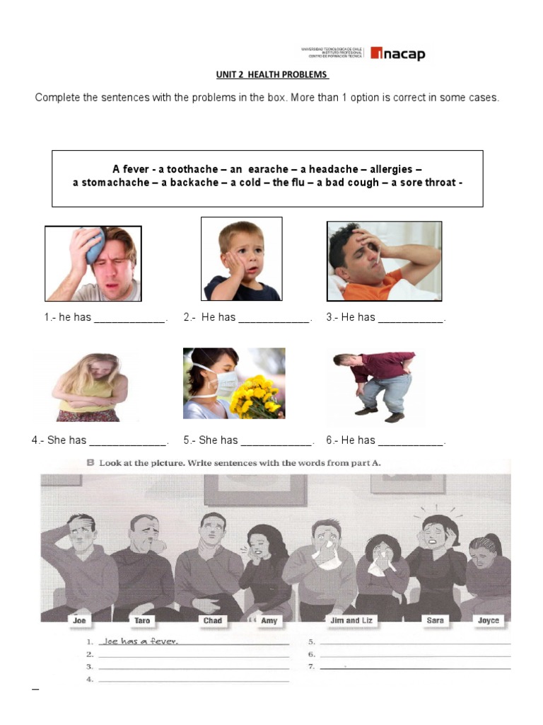 Unit 2 Health Problems | PDF