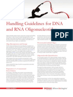 Handling Guidelines For Oligos