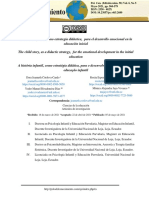 El Cuento Infantil-Como Estrategia Didáctica, para El Desarrollo Emocional en La Educación