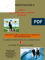 Tema 4 - Administración Del Cambio Planeado