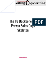 The 18 Backbones of Proven Sales Copy Skeleton