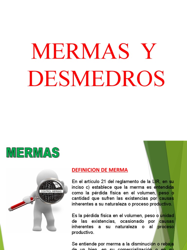 Definición y Tipos de Mermas | PDF | Costo | Residuos