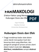 FARMAKOLOGI, Faktor-Faktor Yang Mempengaruhi Hubungan Dosis Dan Efek Obatsdh