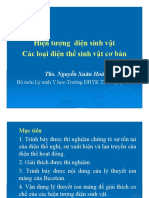 Bài giảng Hiện tượng điện sinh vật Các loại điện thế sinh vật cơ bản - ThS. Nguyễn Xuân Hoà (download tai tailieutuoi.com)