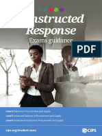Guidance on Constructed Response Exams for Procurement Qualifications