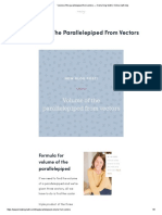 Volume of The Parallelepiped From Vectors - Krista King Math - Online Math Help