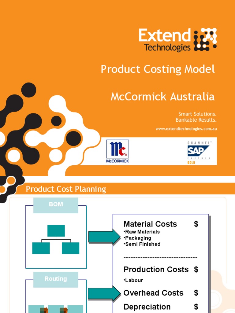 SAP Product Costing Model PDF Business Economics Business