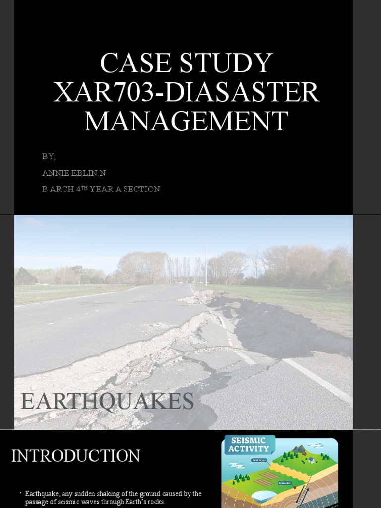 Case study pdf waves earthquakes