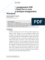Remote PC Menggunakan SSH Server Dan Telnet Server Serta Monitoring Jaringan Menggunakan Wireshark