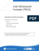 Transrectal Ultrasound of The Prostate TRUS