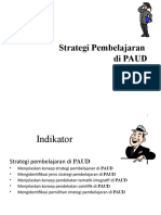 STRATEGI PEMBELAJARAN DI PAUD