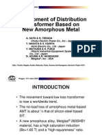 Development of Distribution Transformer Based On New Amorphous Metal