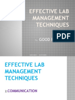 Effective Lab Management