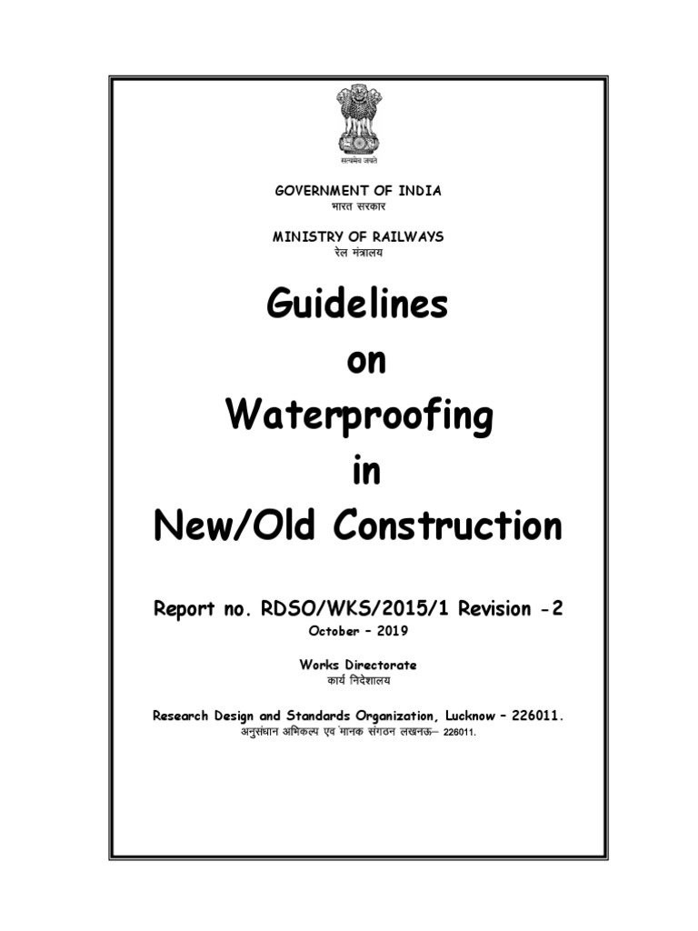 Waterproofing Guidelines for Construction | PDF | Concrete | Asphalt