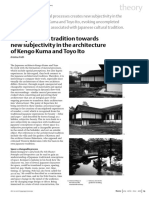 New Subjectivity of Kengo Kuma and Toyo Ito