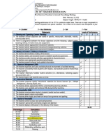 Demo Teaching Rubric 2022