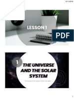 Lesson 1 The Universe and The Solar Syst