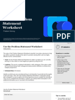 Try It Now: Use The Problem Statement Worksheet