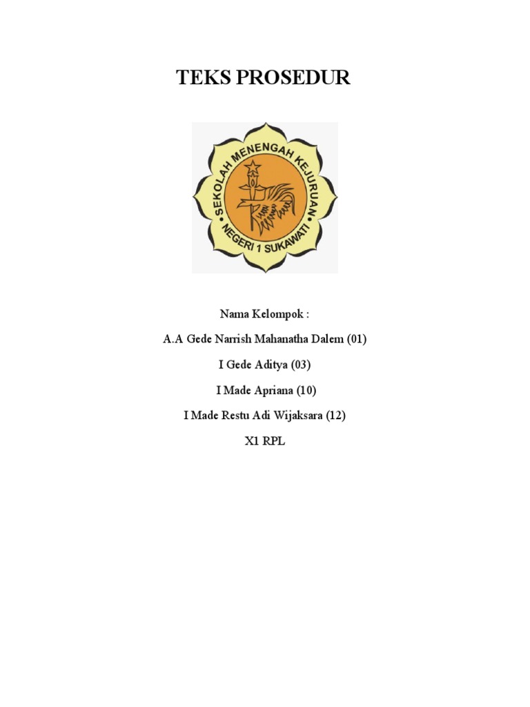Makalah Teks Prosedur | PDF | Karier & Perkembangan