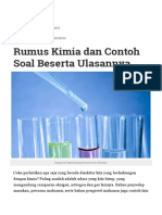 Rumus Kimia Dan Contoh Soal Beserta Ulasannya - Kelas Pintar