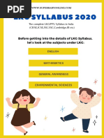 LKG Syllabus Superbaby 2020