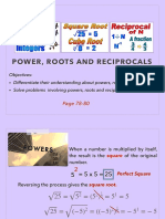 Powers, Roots and Reciprocal 2