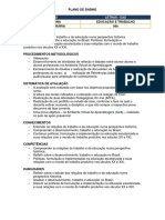 CURSO DE LETRAS PlanodeEnsino EducacaoeTrabalho